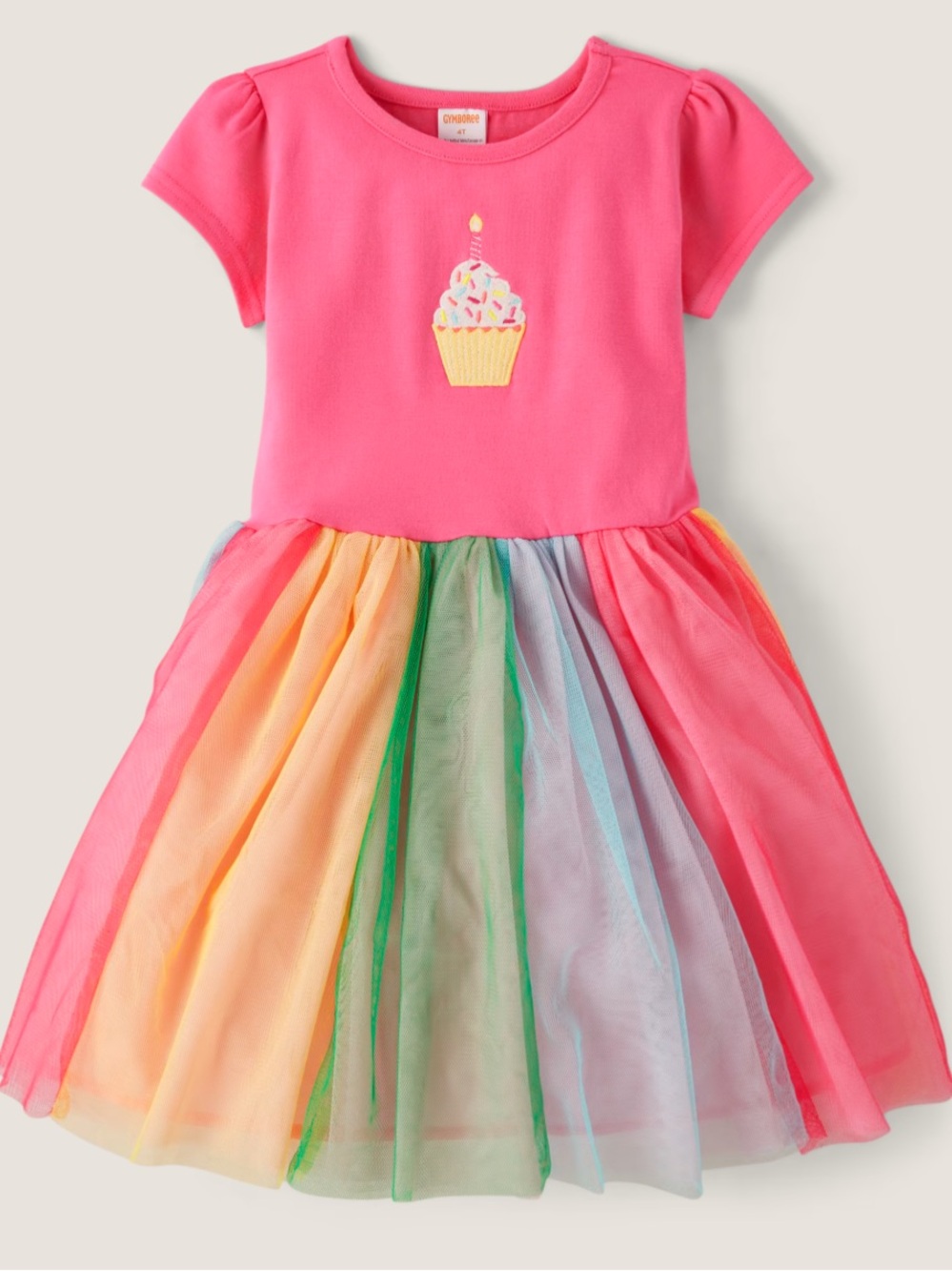 Gymboree Girls Embroidered Birthday Tutu Dress Size 7